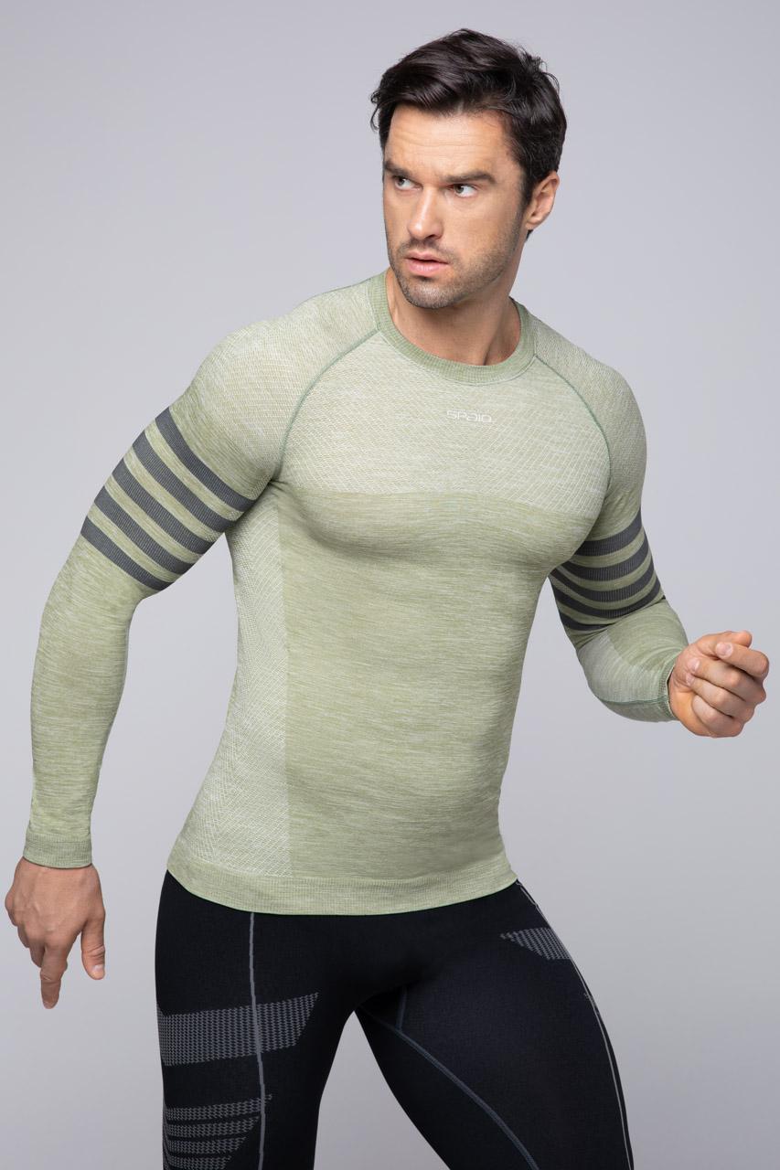 Spaio SPAIO MAGLIA M/L TERMOATTIVA "RUN" OLIVE GREEN Qualità Garantita