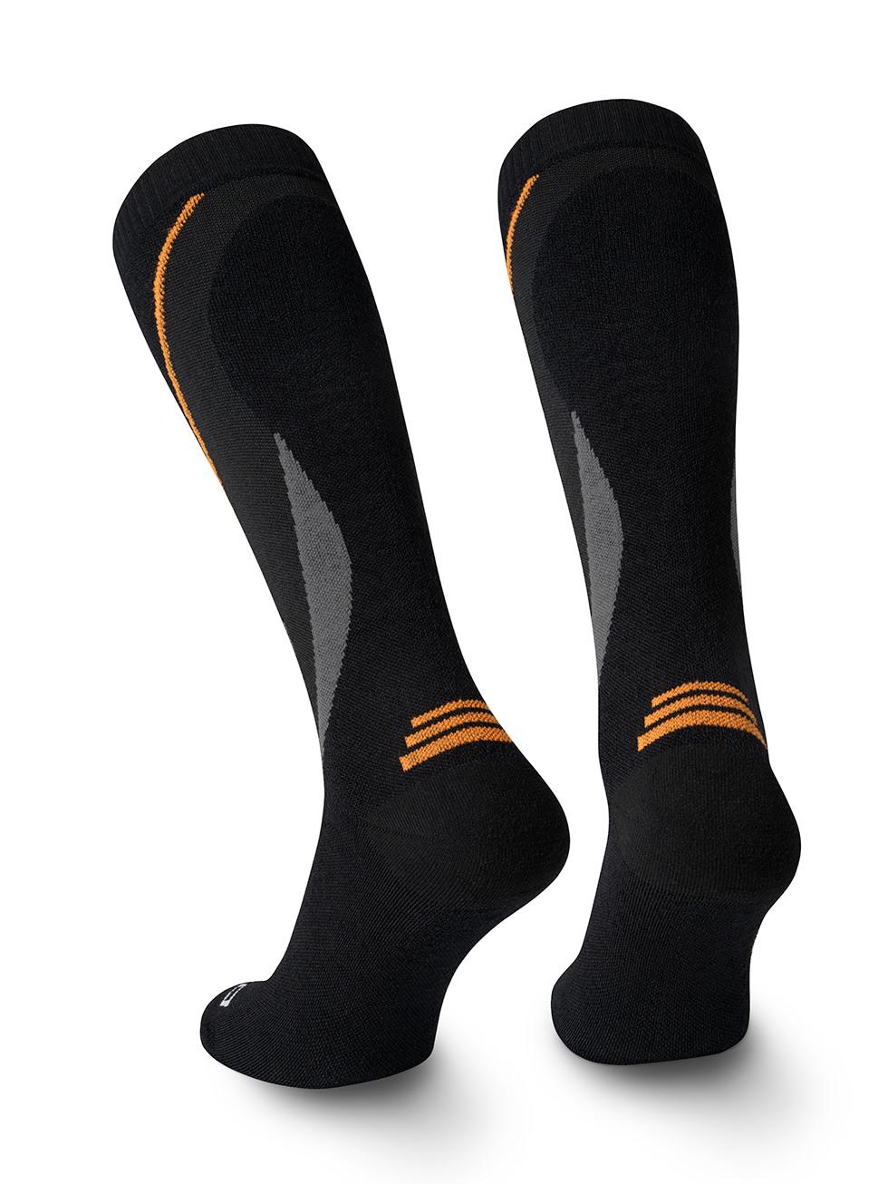 Spaio SPAIO calze da sci compressive THERMO-EVO BLACK/GREY/ORANGE Sconto