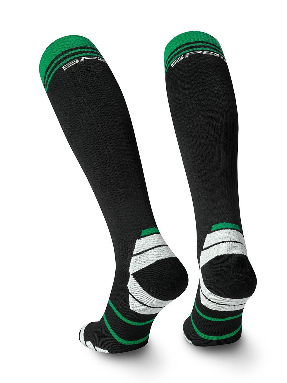 Spaio SPAIO calze da sci SKI SOCKS 01 BLACK/WHITE/GREEN Saldi Di Fabbrica