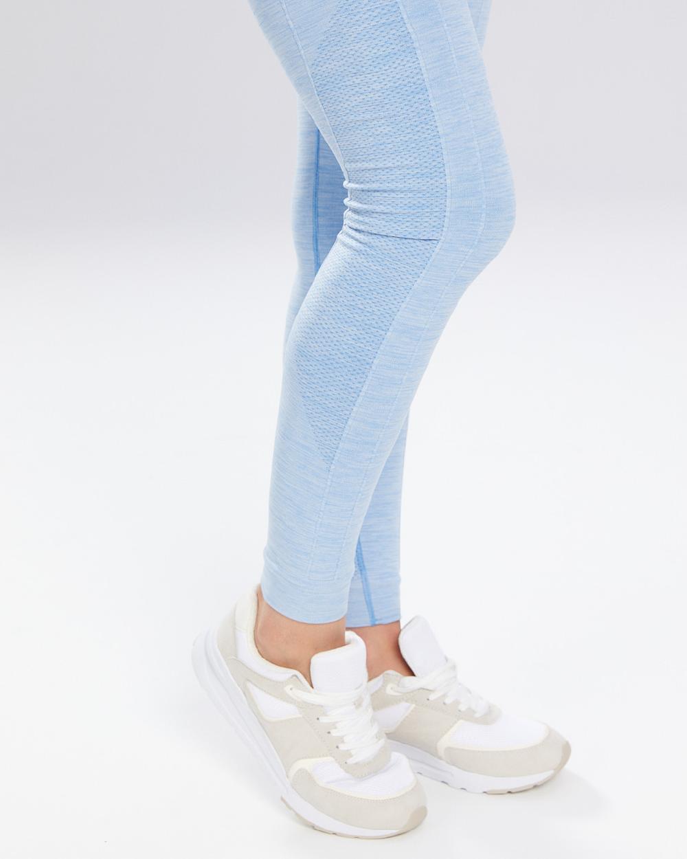 Spaio SPAIO LEGGINSY MELANGE LINCHEN BLUE Qualità Garantita