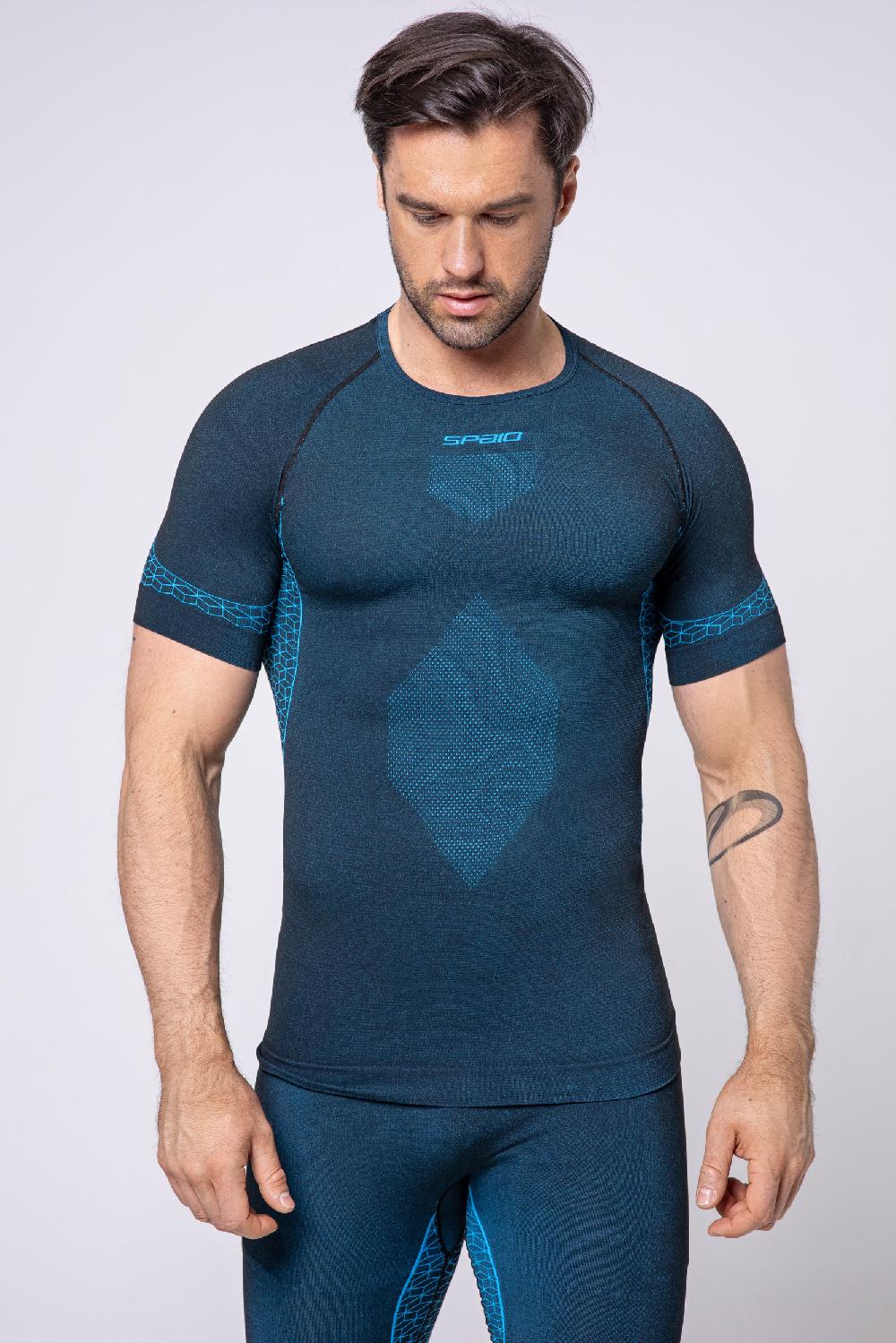 Spaio SPAIO M/C MAGLIA BREEZE UOMO NERO/BLU Sottocosto