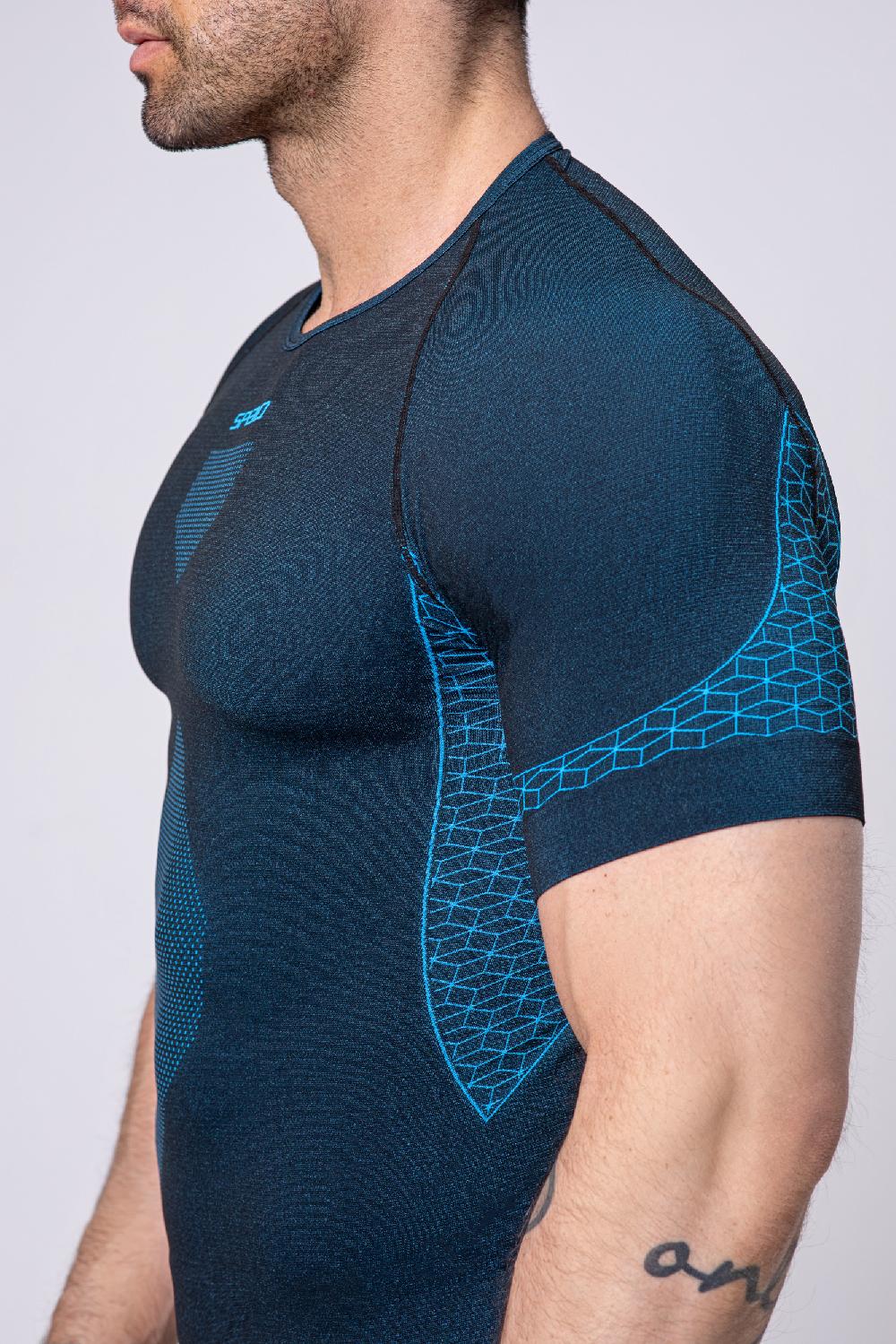 Spaio SPAIO M/C MAGLIA BREEZE UOMO NERO/BLU Sottocosto