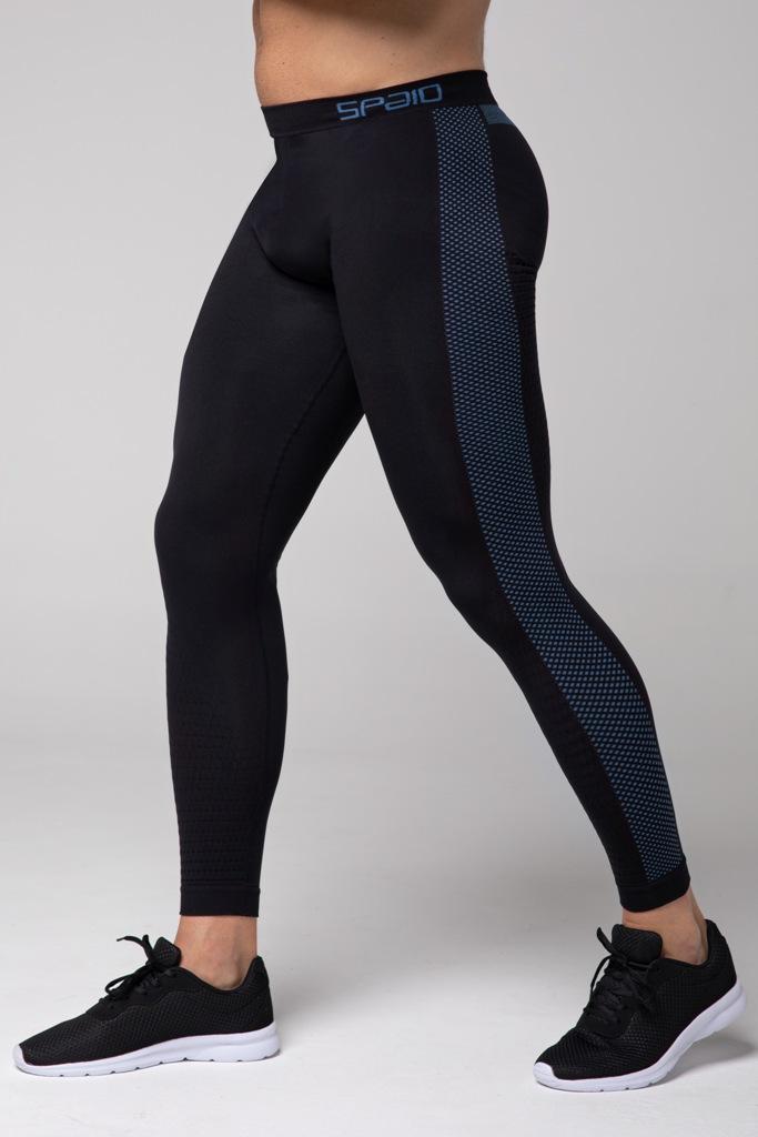 Spaio SPAIO LEGGINGS TERMOATTIVI "FIERCE" NERO/BLU Saldi