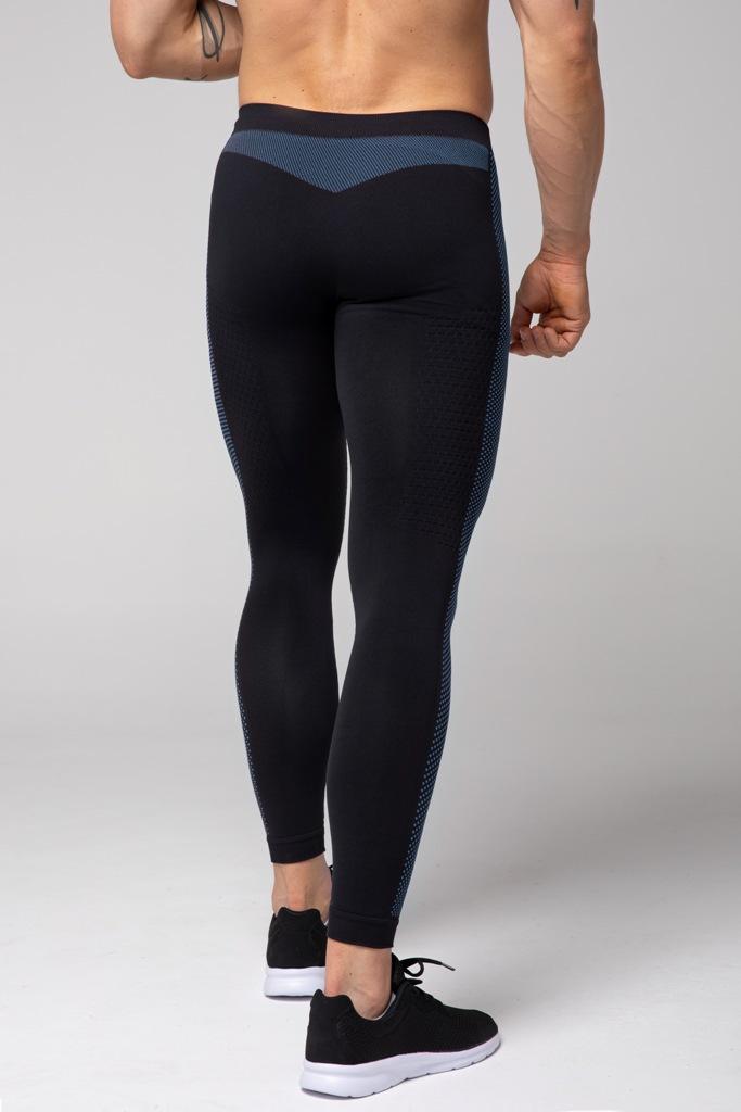 Spaio SPAIO LEGGINGS TERMOATTIVI "FIERCE" NERO/BLU Saldi