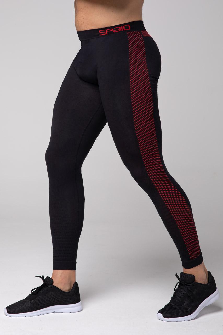 Spaio SPAIO LEGGINGS TERMOATTIVI "FIERCE" NERO/ROSSO Hotsell
