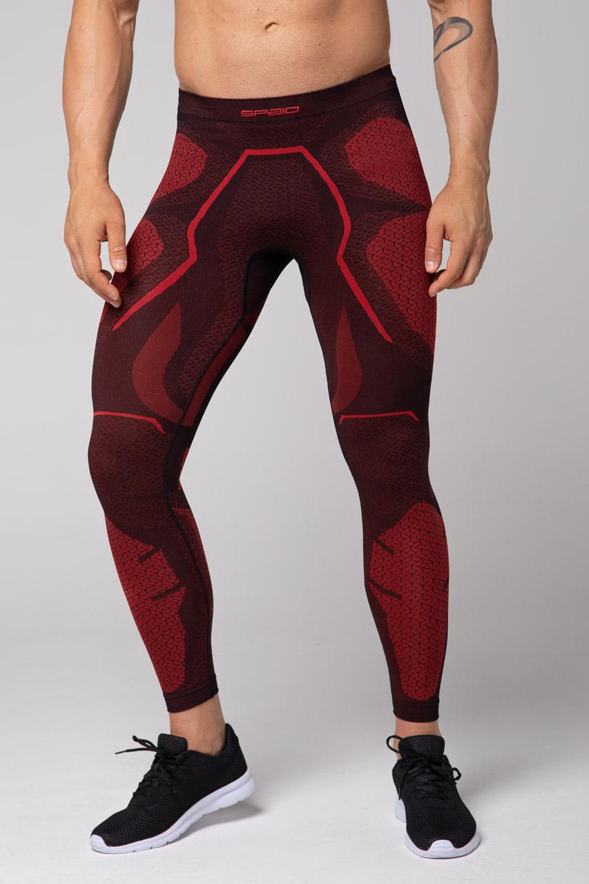 Spaio SPAIO LEGGINS TERMOATTIVI "ADRENALINE" UOMO NERO/ROSSO Negozio