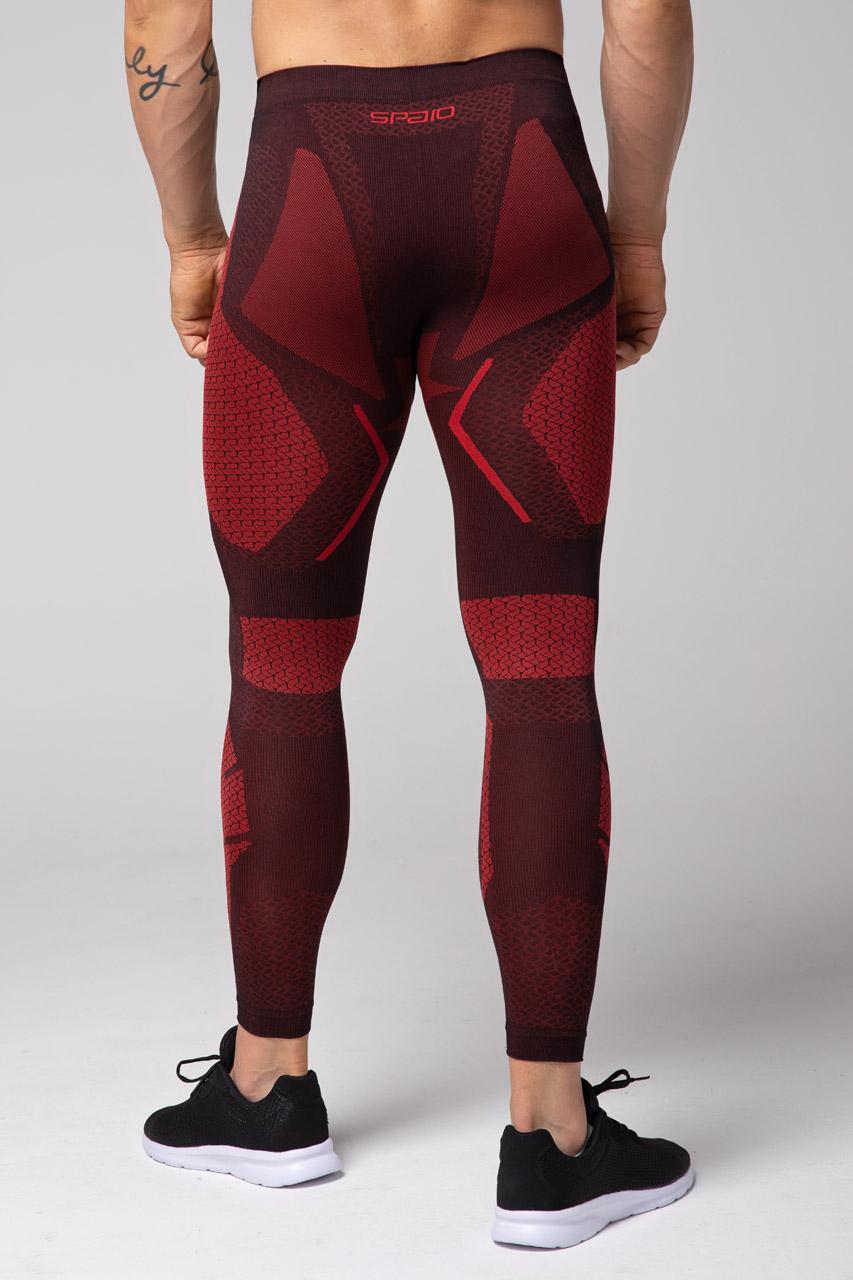 Spaio SPAIO LEGGINS TERMOATTIVI "ADRENALINE" UOMO NERO/ROSSO Negozio