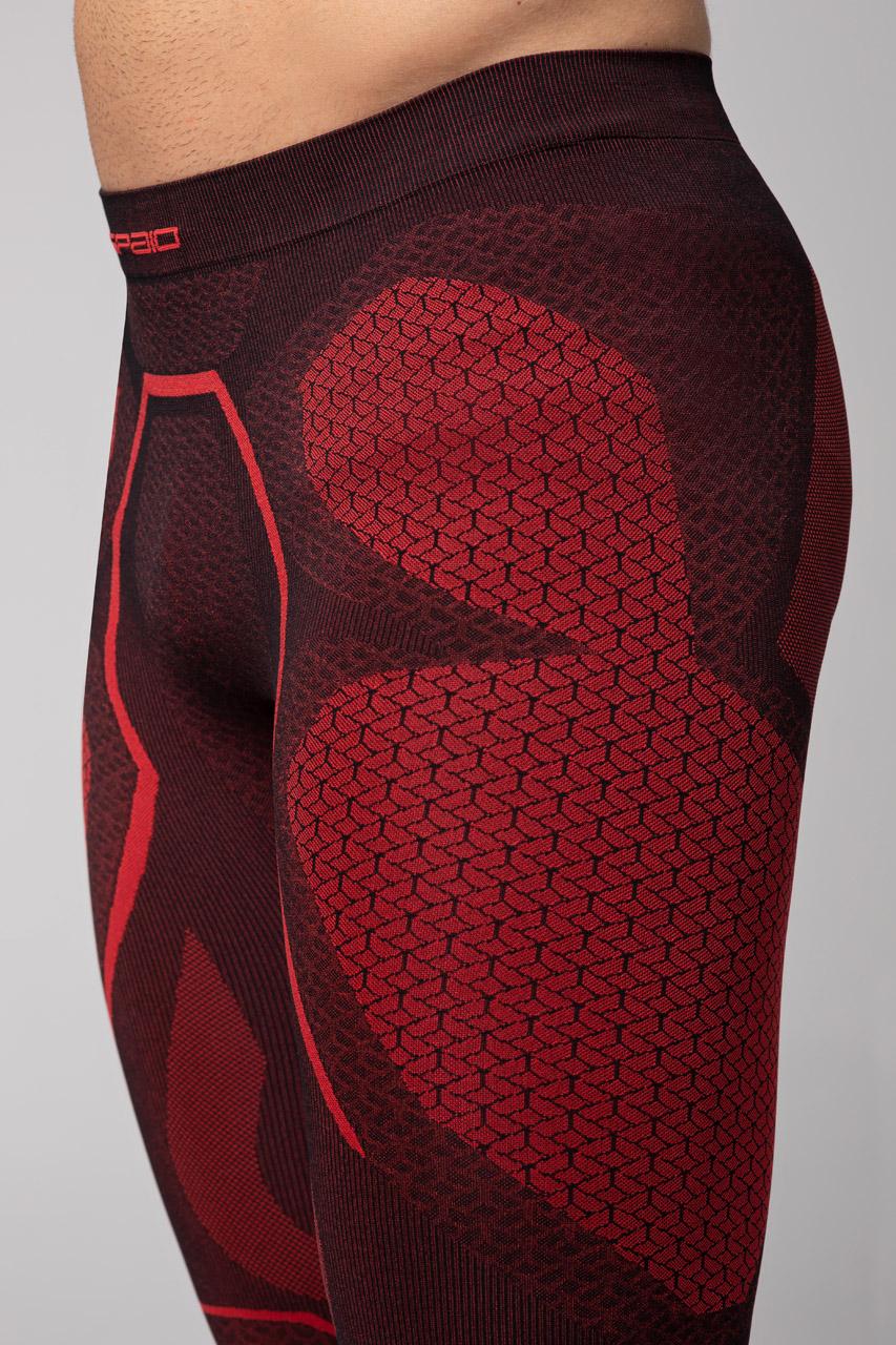 Spaio SPAIO LEGGINS TERMOATTIVI "ADRENALINE" UOMO NERO/ROSSO Negozio