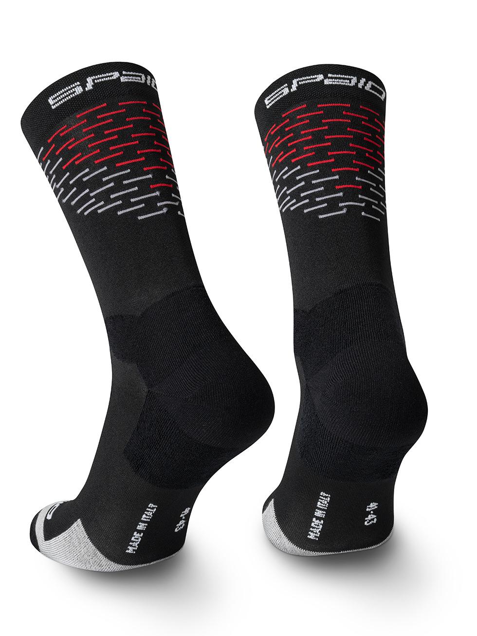 Spaio SPAIO CALZINI DA TREKKING MERINO BLACK/WHITE/RED I Più Venduti