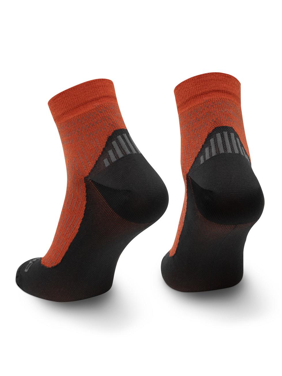 Spaio SPAIO CALZINI DA TREKKING CONFIDENCE BLACK/ ORANGE Nuovo