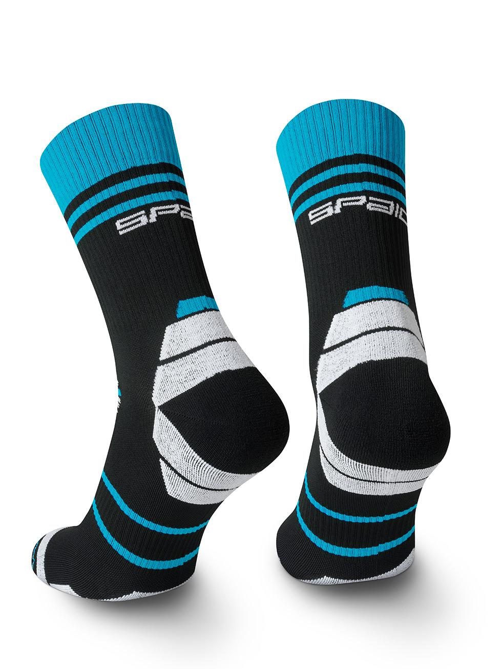 Spaio SPAIO CALZINI DA CORSA POWERFUL BLACK/WHITE/BLUE Pezzi Unici