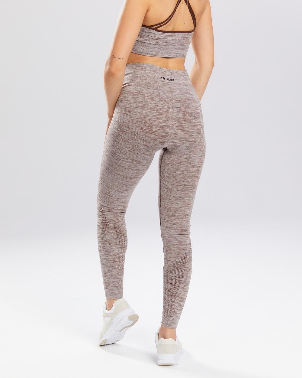 Spaio SPAIO LEGGINSY MELANGE COFFEE Hotsell