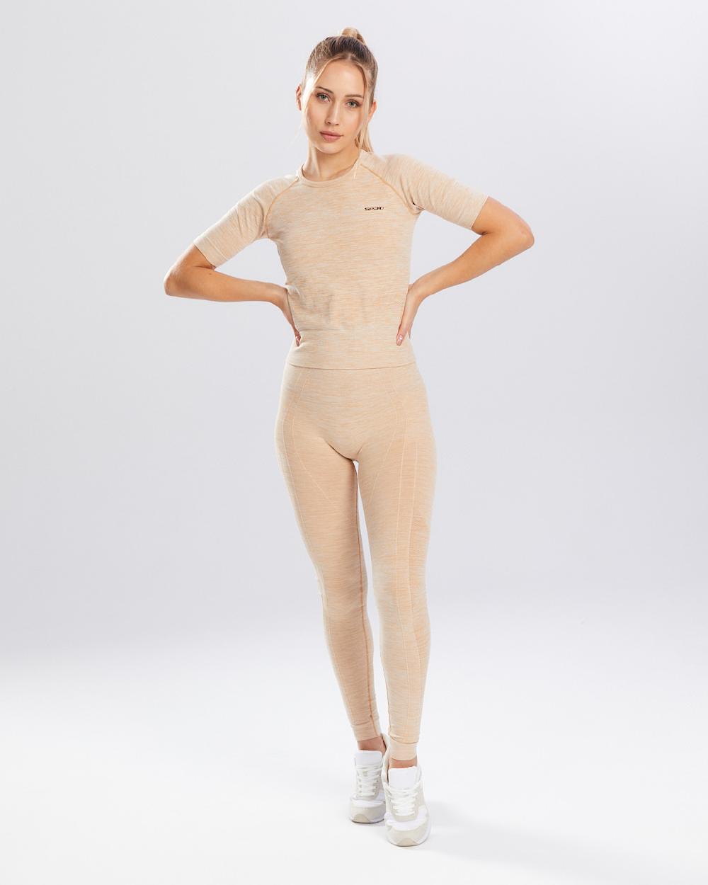 Spaio SPAIO RASHGUARD MELANGE MANICHE CORTE ICED COFFEE Vendita Calda