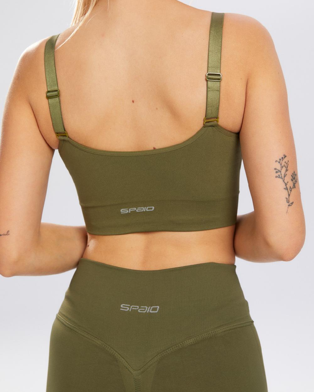 Spaio SPAIO REGGISENO SPORTIVO FLEX KHAKI Soddisfazione Garantita