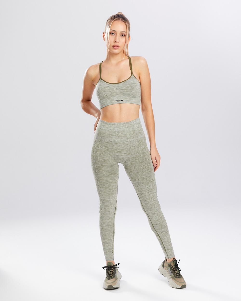 Spaio SPAIO REGGISENO SPORTIVO MELANGE KHAKI Hotsell
