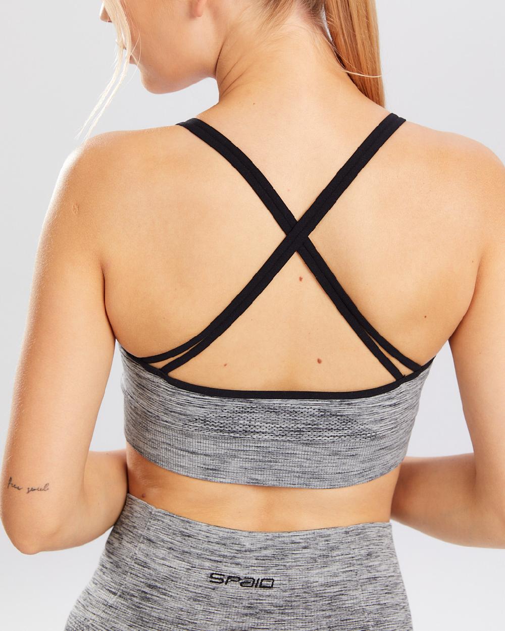Spaio SPAIO REGGISENO SPORTIVO MELANGE GREY Vendita Calda