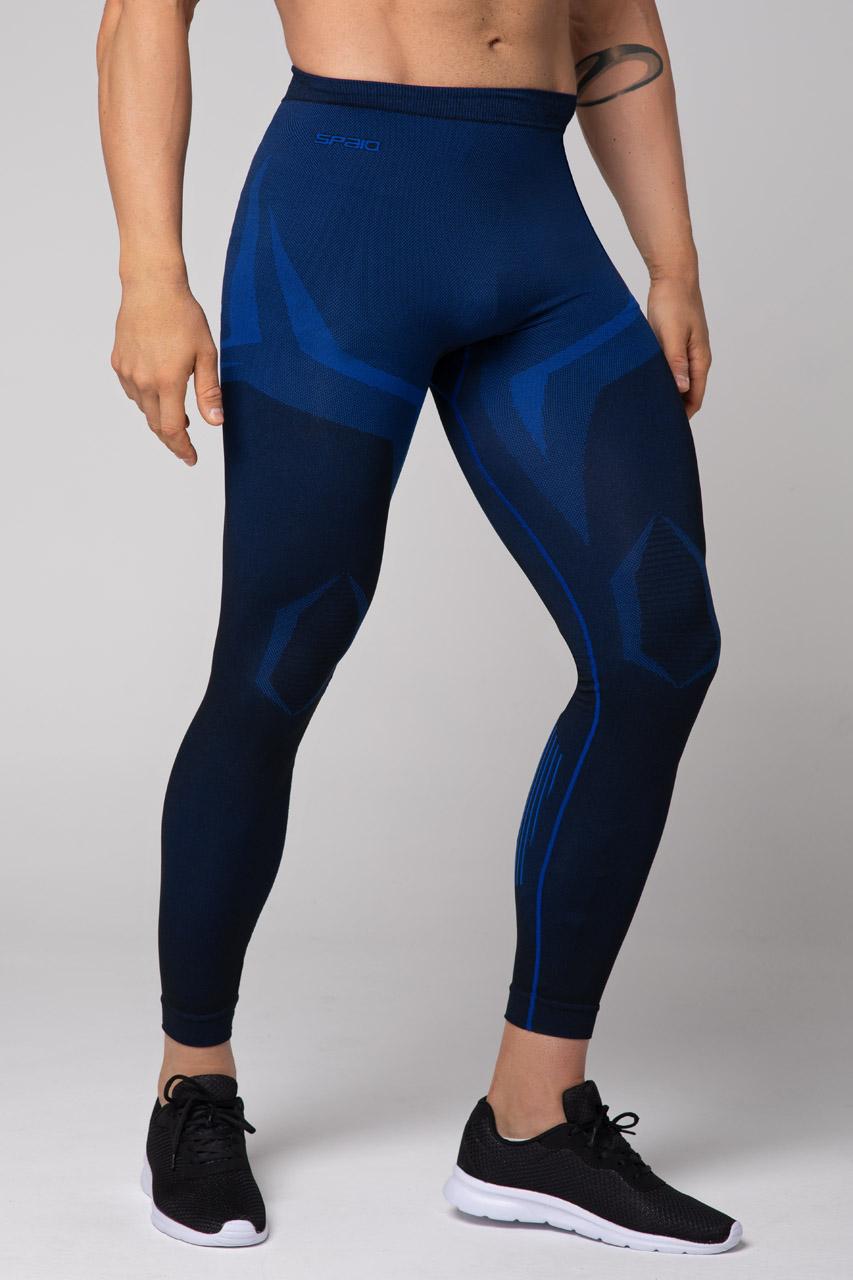 Spaio SPAIO LEGGINGS TERMOATTIVI "CONFIDENCE" NERO/ROYAL BLUE Qualità