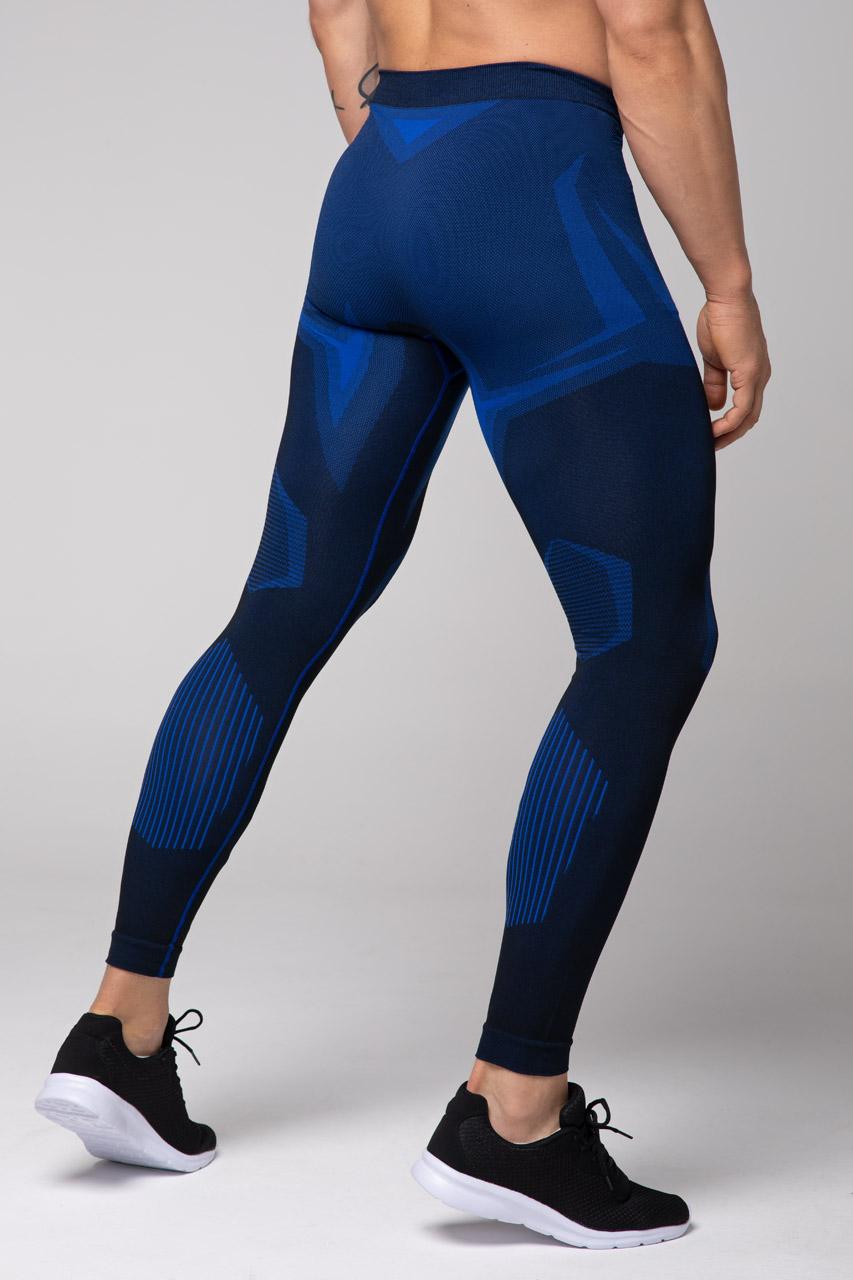 Spaio SPAIO LEGGINGS TERMOATTIVI "CONFIDENCE" NERO/ROYAL BLUE Qualità