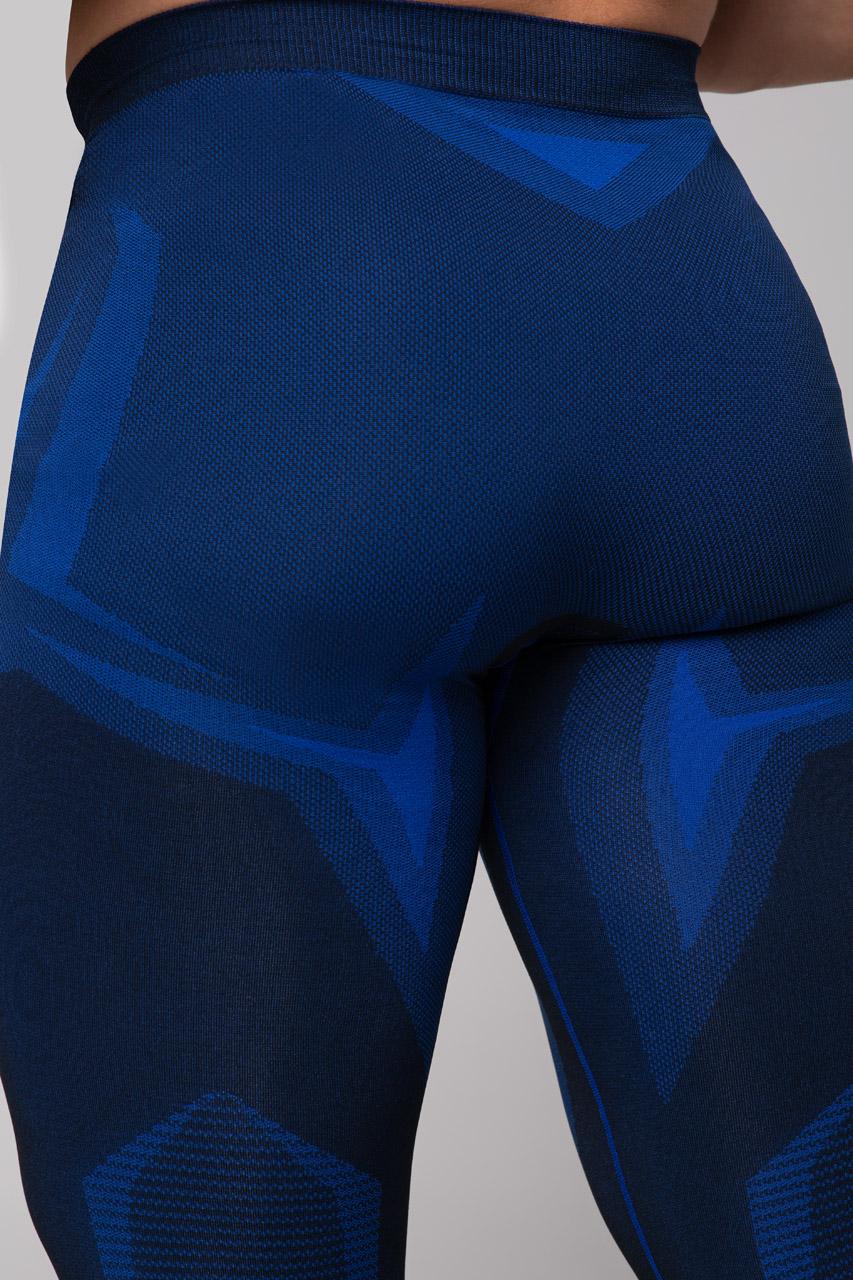 Spaio SPAIO LEGGINGS TERMOATTIVI "CONFIDENCE" NERO/ROYAL BLUE Qualità