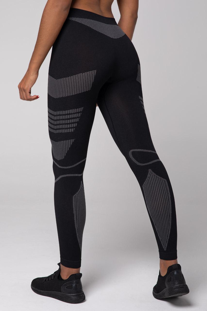 Spaio SPAIO LEGGINS TERMOATTIVI "THERMO-EVO" DONNA NERO/GRIGIO Italia