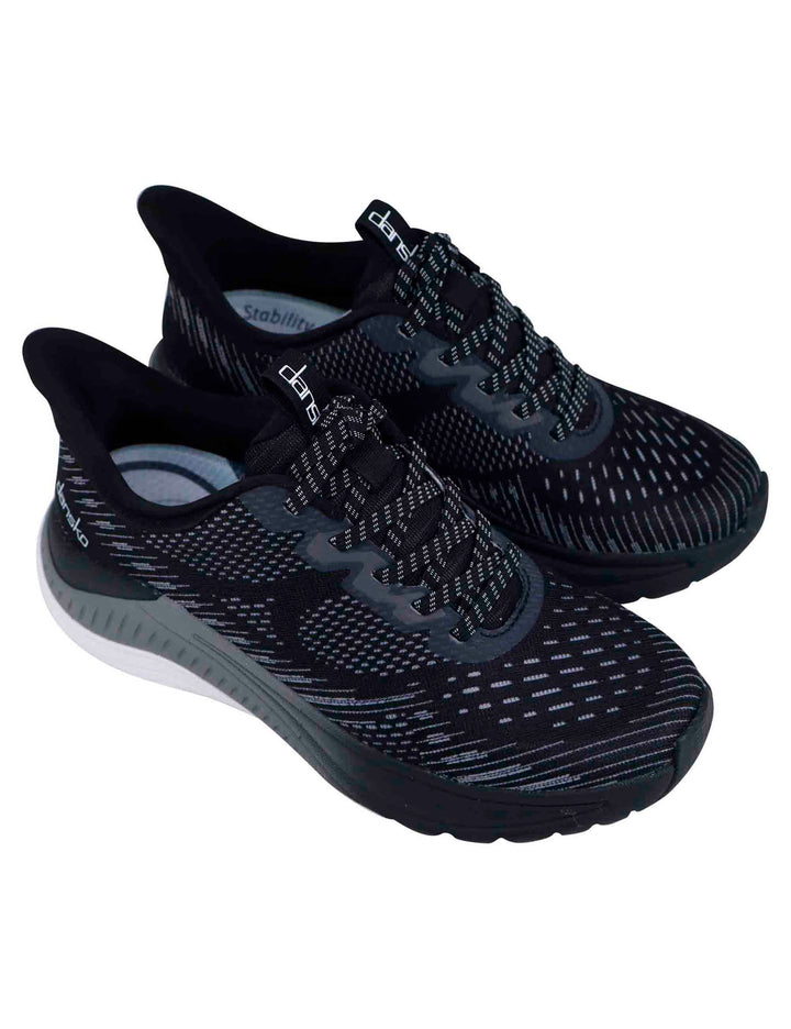 Spatarella Sneakers donna Mesh in tela nera Sottocosto
