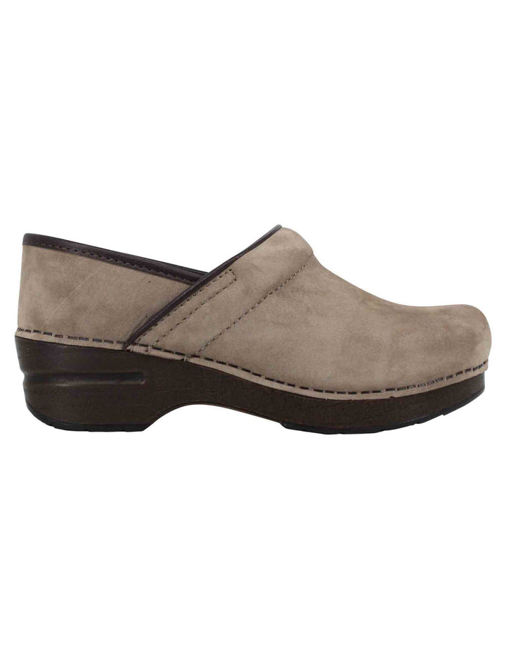 Spatarella Clogs donna Professional in nabuk taupe Novità