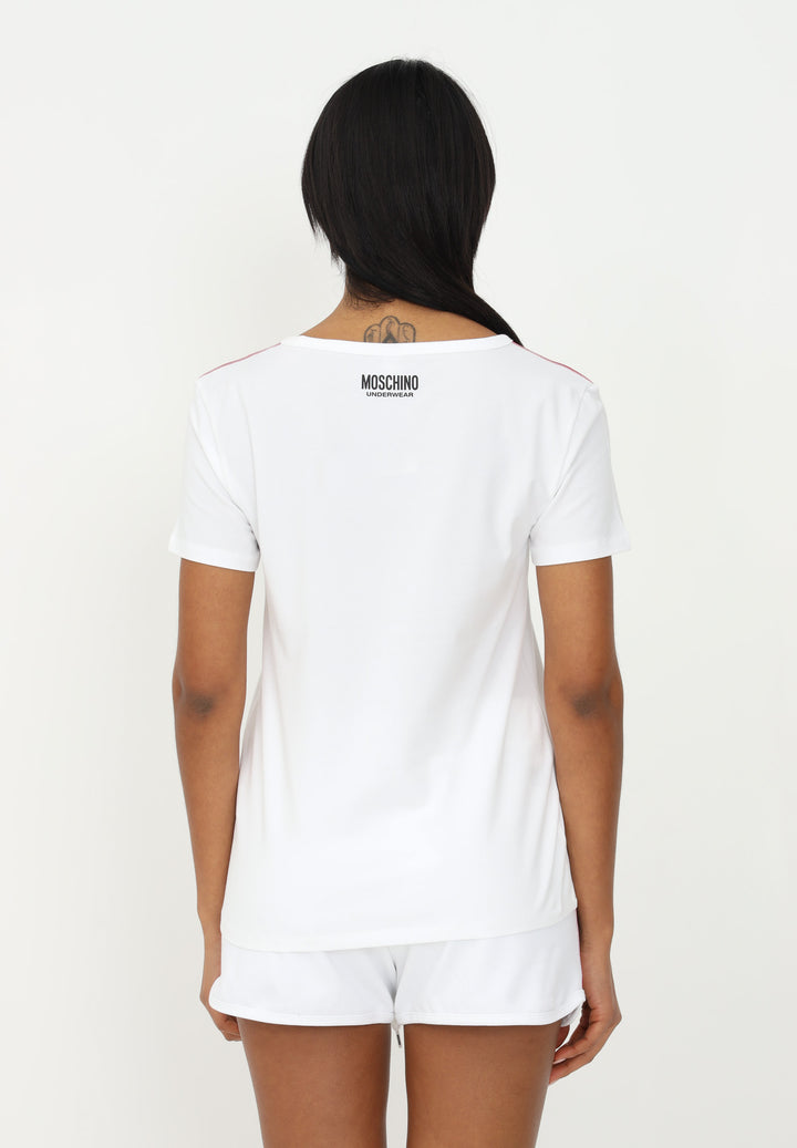 Spatarella T-shirt donna in cotone bianco Offerta