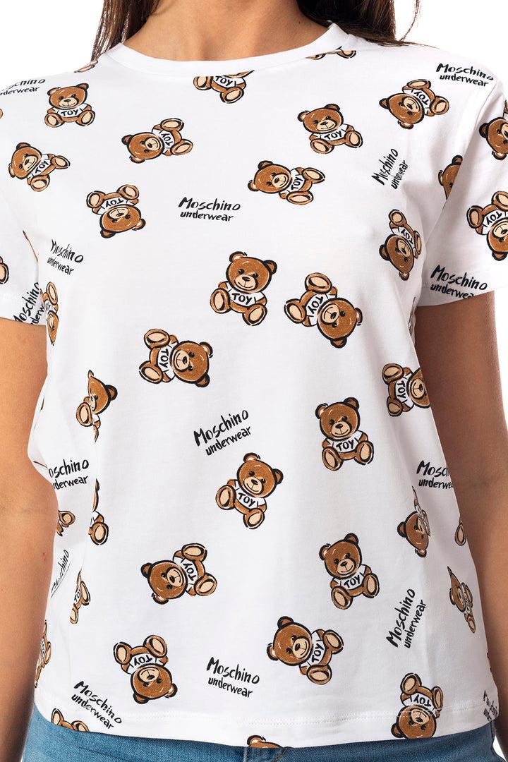 Spatarella T-shirt donna in cotone bianco Outlet