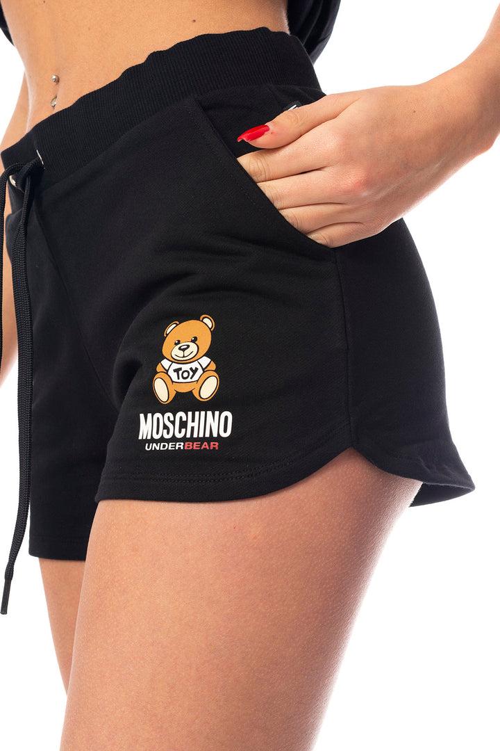 Spatarella Pantaloncini donna in jersey cotone nero In Vendita