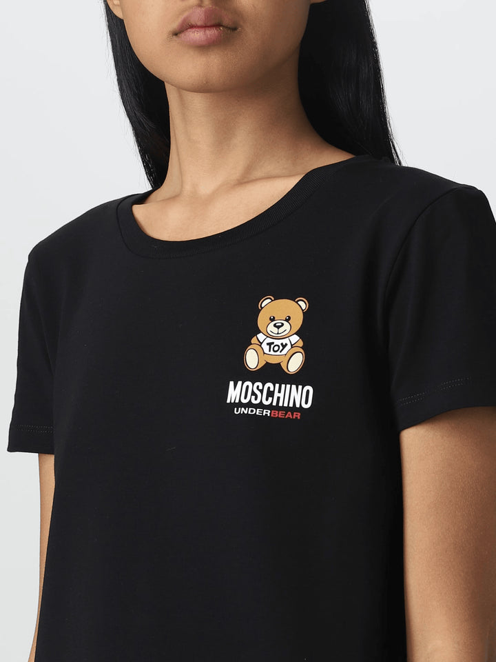 Spatarella T-shirt uomo in cotone nero Vendita Calda