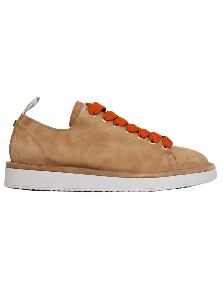 Spatarella Sneakers uomo in camoscio cuoio Italy