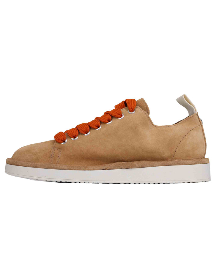 Spatarella Sneakers uomo in camoscio cuoio Italy