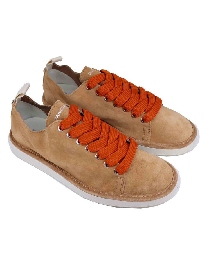Spatarella Sneakers uomo in camoscio cuoio Italy