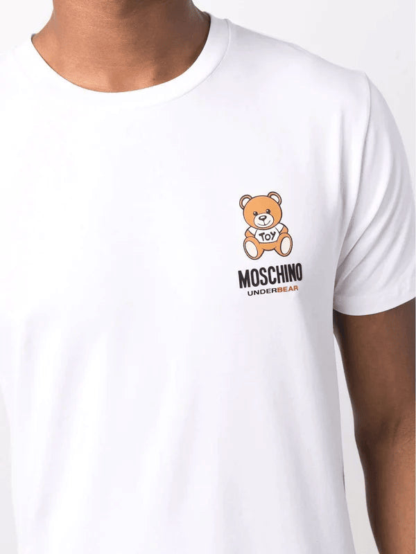 Spatarella T-shirt uomo in cotone bianco Nuovo