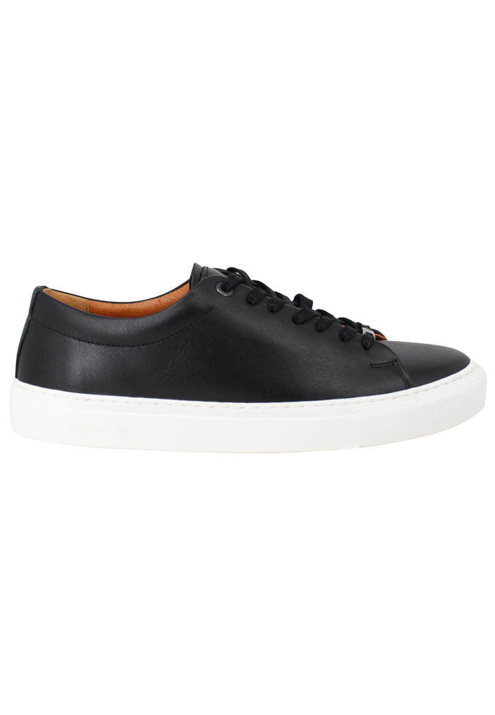Spatarella Sneakers uomo Martin in pelle nera con suola in gomma Economico