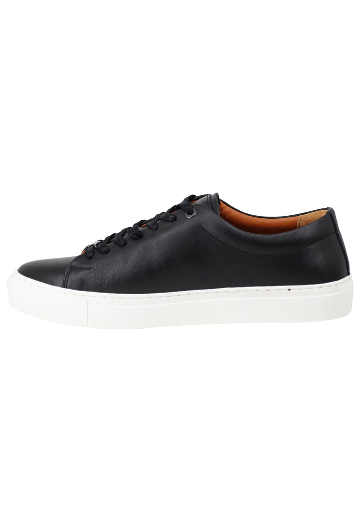 Spatarella Sneakers uomo Martin in pelle nera con suola in gomma Economico