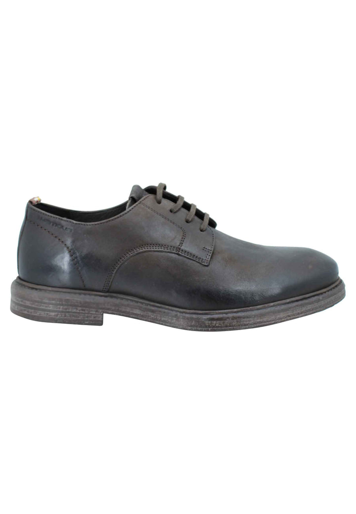 Spatarella Stringata uomo in pelle marrone suola in gomma e sottopiede memory foam Offerte