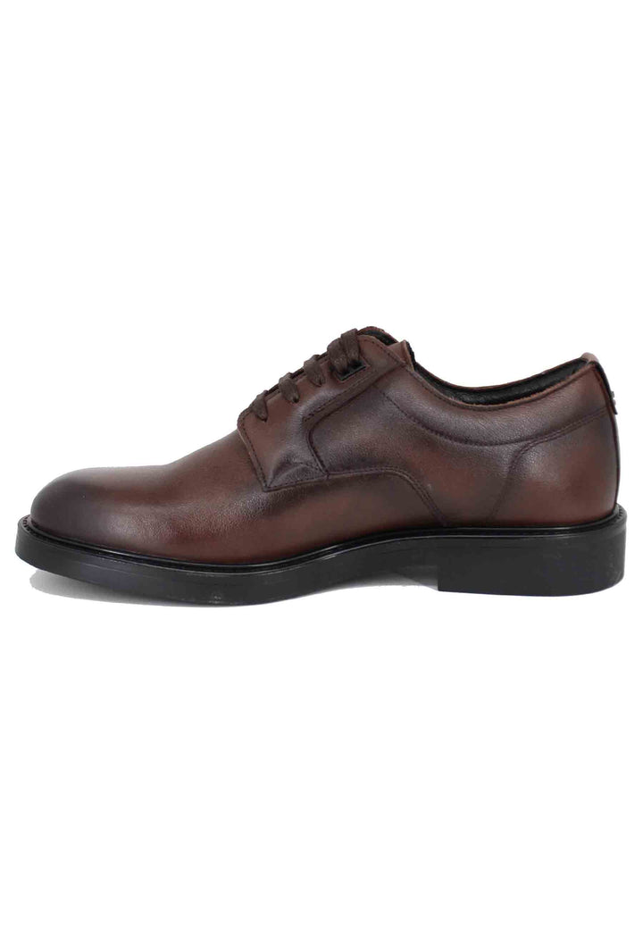 Spatarella Stringate uomo in pelle marrone Vendita Economica