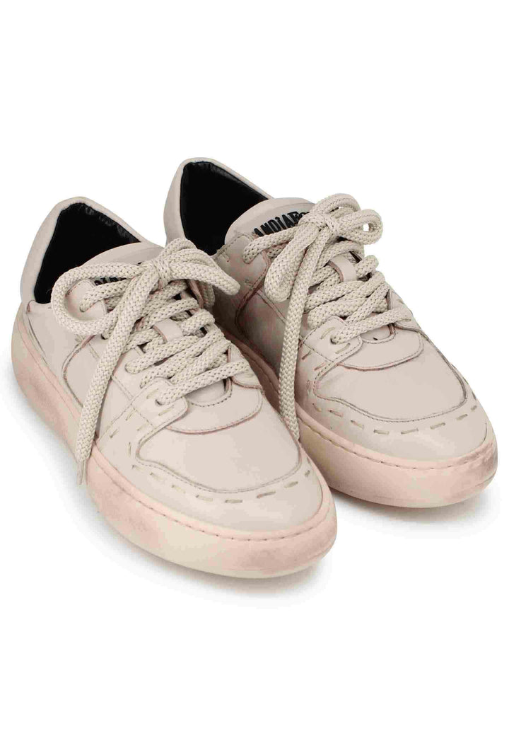 Spatarella Sneakers donna in pelle off white Nuova