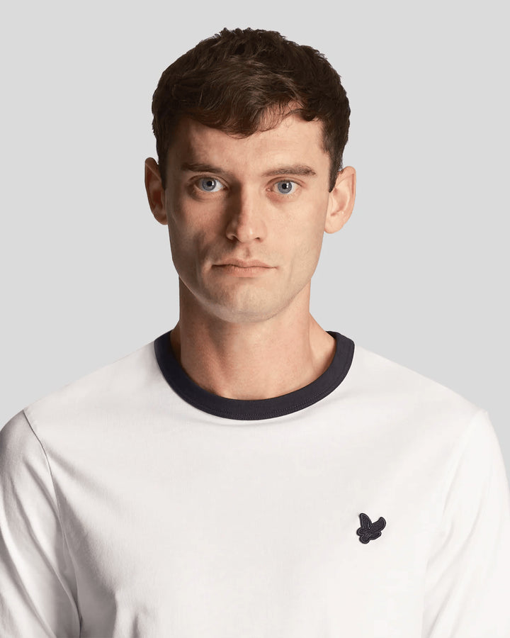 Spatarella T-shirt uomo in cotone bianco Economico