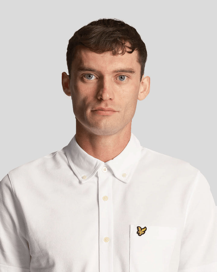 Spatarella Camicie uomo in tessuto piquet bianco Online