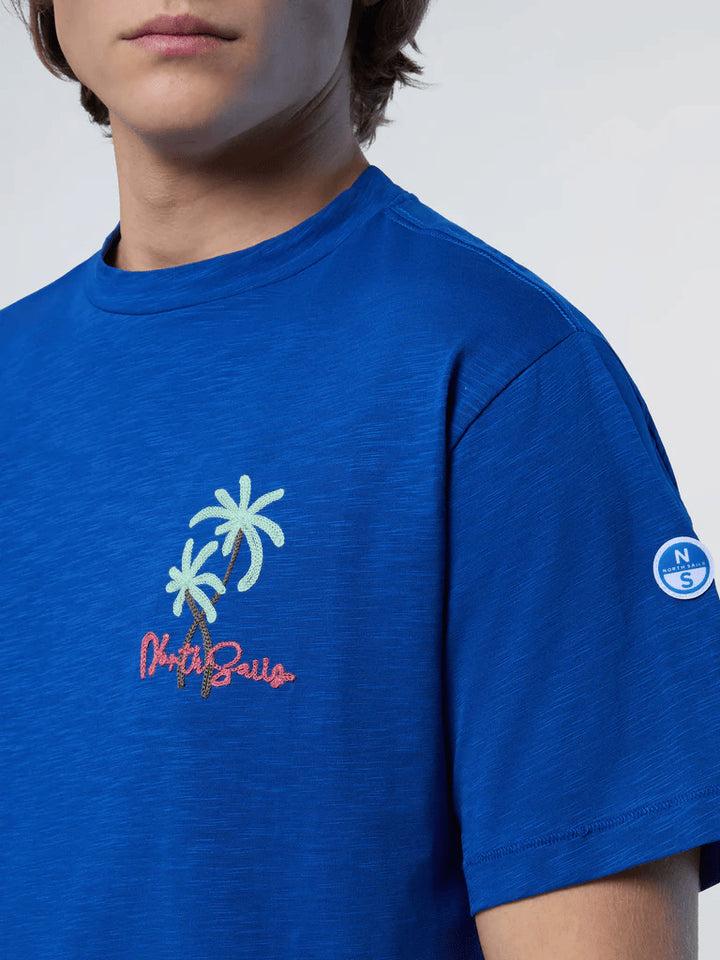 Spatarella T-shirt uomo in cotone blu 692985-0790 2025