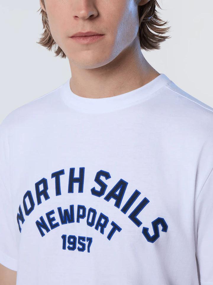 Spatarella T-shirt uomo in cotone bianco 692988-0101 Nuovo