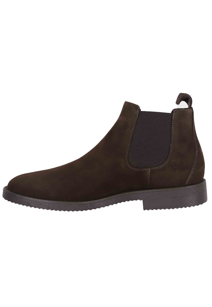 Spatarella Chelsea boots uomo in camoscio testa di moro con suola in para Qualità