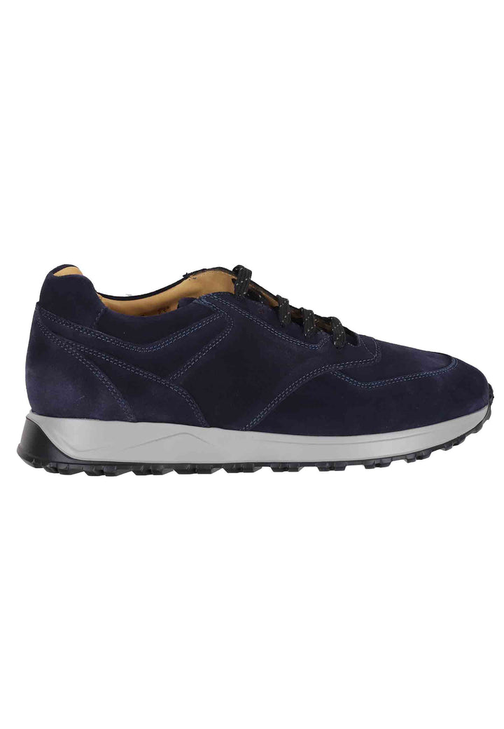Spatarella Sneakes da uomo in camoscio blu con suola in gomma Negozi Online