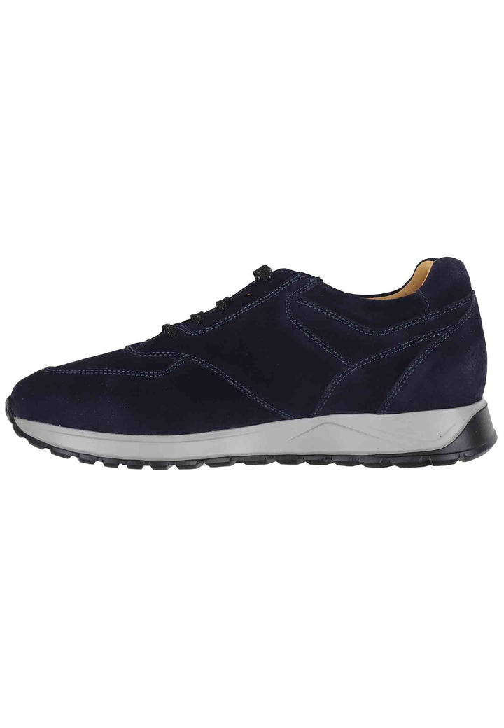 Spatarella Sneakes da uomo in camoscio blu con suola in gomma Negozi Online
