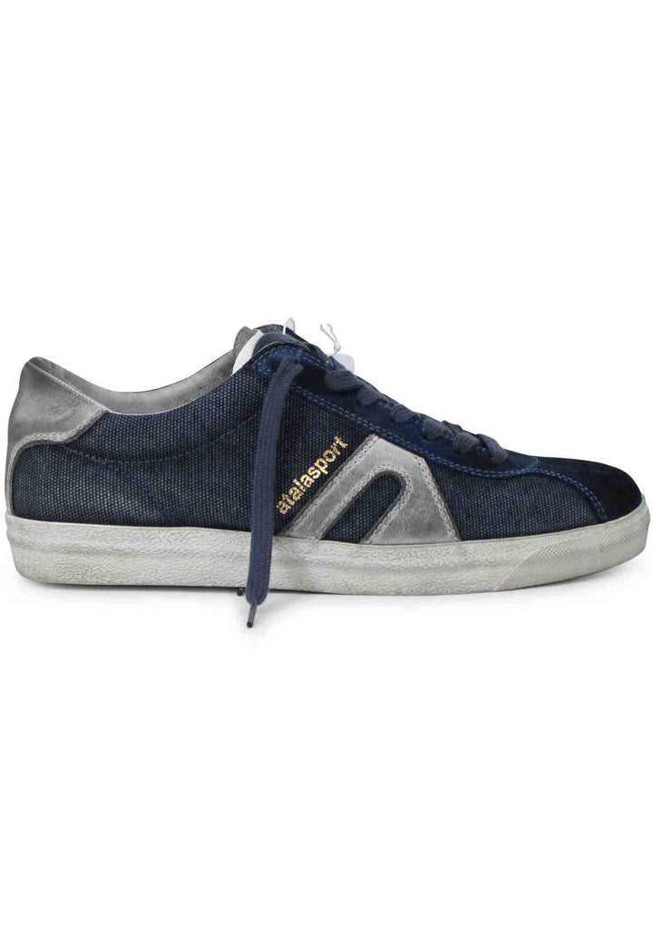Spatarella Sneakers uomo in canvas vintage blu Novità