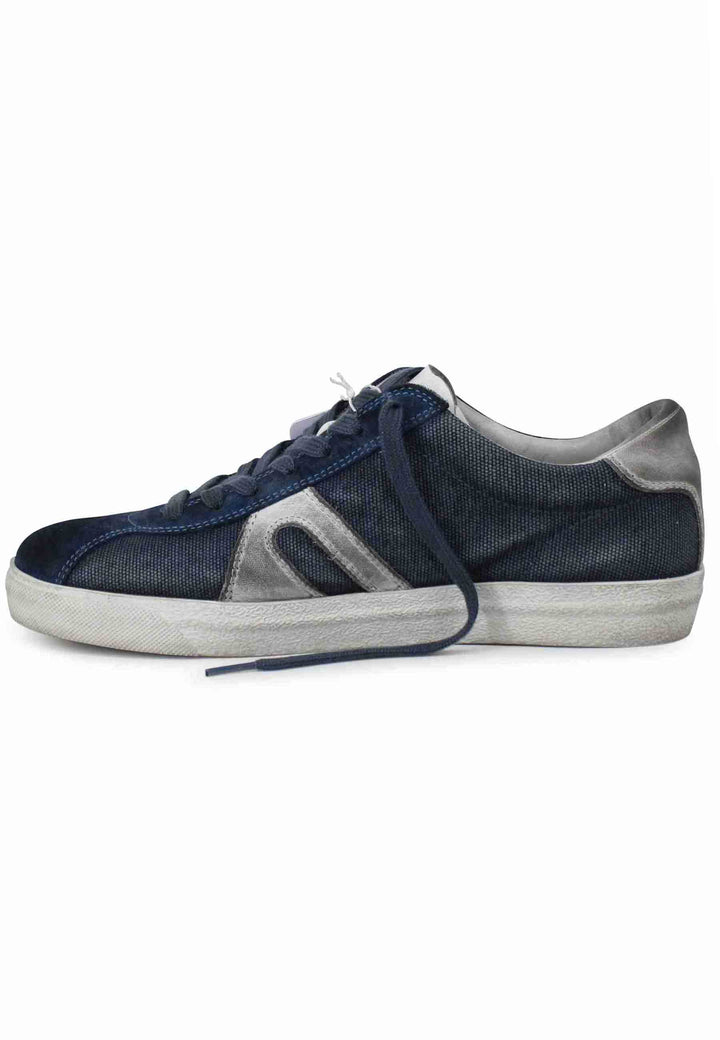 Spatarella Sneakers uomo in canvas vintage blu Novità