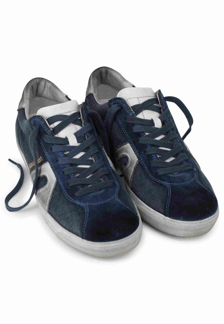 Spatarella Sneakers uomo in canvas vintage blu Novità