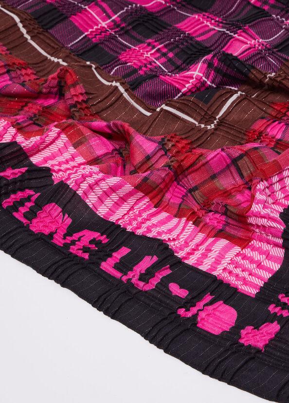 Spatarella Foulard donna in plissé fucsia Hotsell